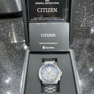 Citizen eco satellite wave mens watch